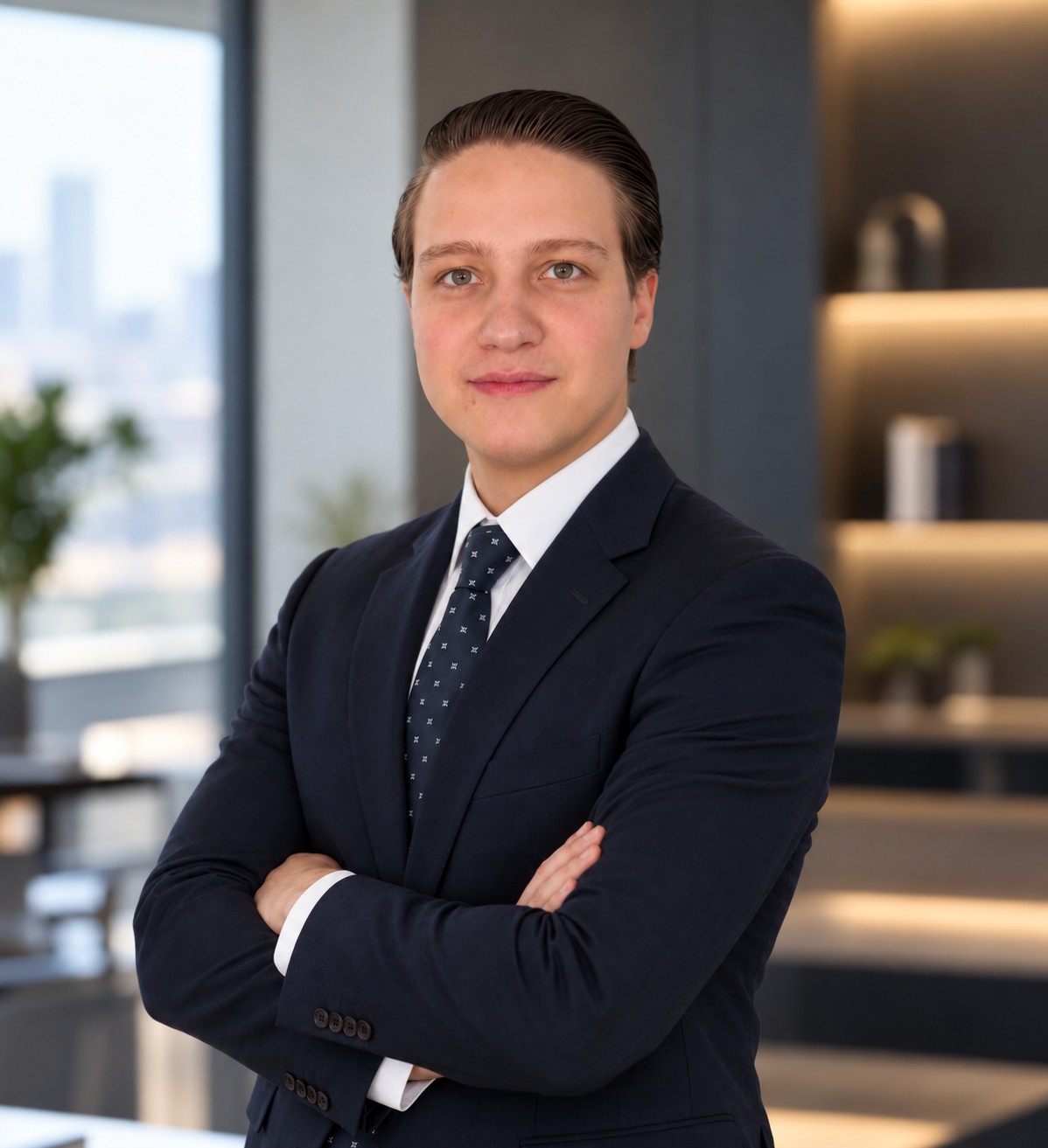 Alexander Ivanov, fundador de ALEKOV, con los brazos cruzados